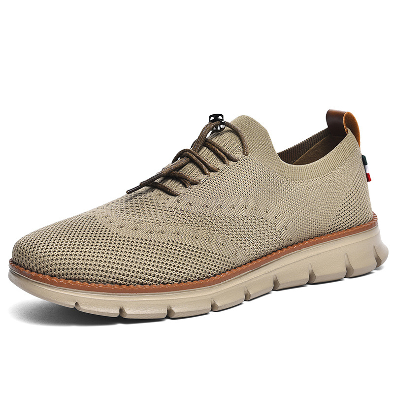 Cross-border Trendy Casual Shoes For Men, Breathable Fly-knit Loafers, Large-size Sports Shoes, In-stock Wholesale And_vogvips.com