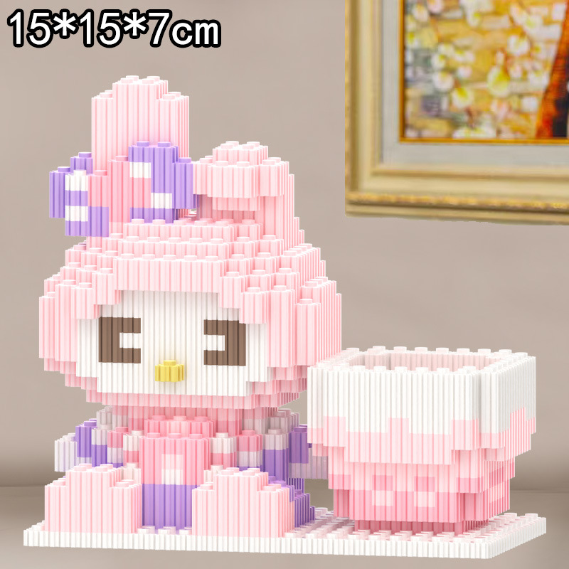 Kulomi Meletti Series Bloques de construcción Bear Bloques de construcción al por mayor Juguetes al por mayor Regalos para niños y niñas Muñecas hechas a mano