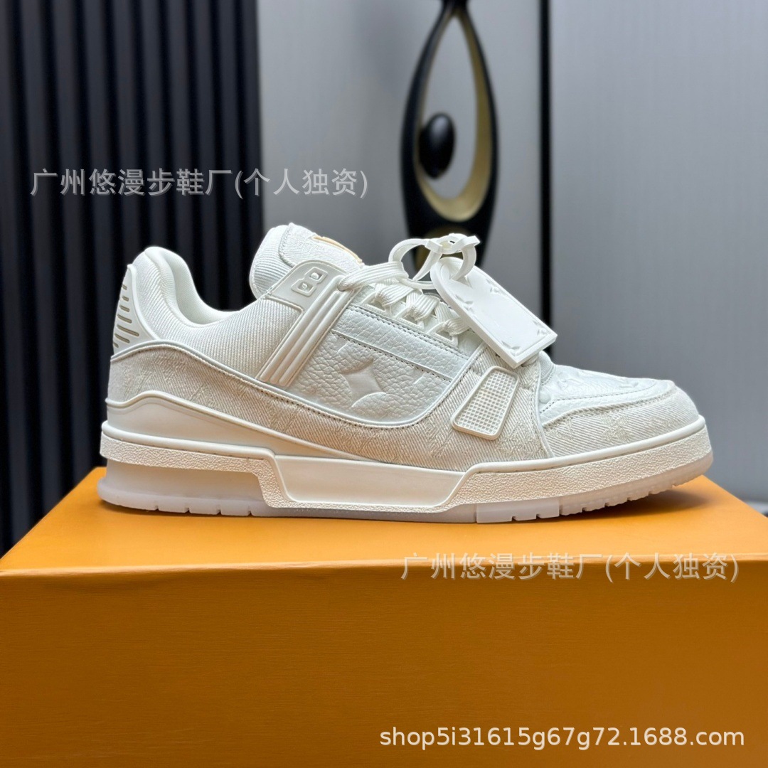Zapatos Lujia, versión Guangzhou, zapatillas deportivas con estampado vaquero, suela gruesa, unisex, casuales, versátiles y modernas.