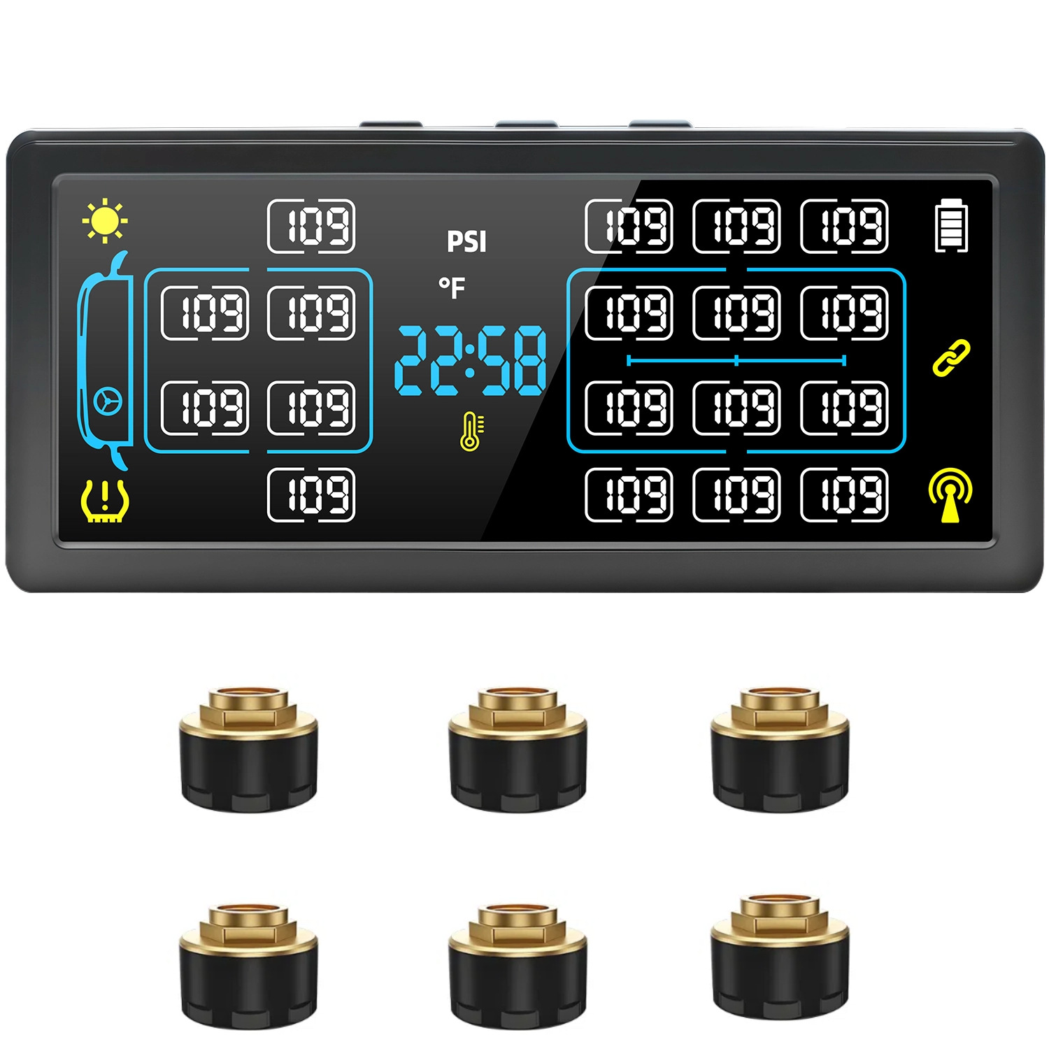T19 4-Wheel to 18-Wheel Optional Truck, Passenger Car, Trailer, Rv Trailer, Bus, Large Truck Monitoring System
