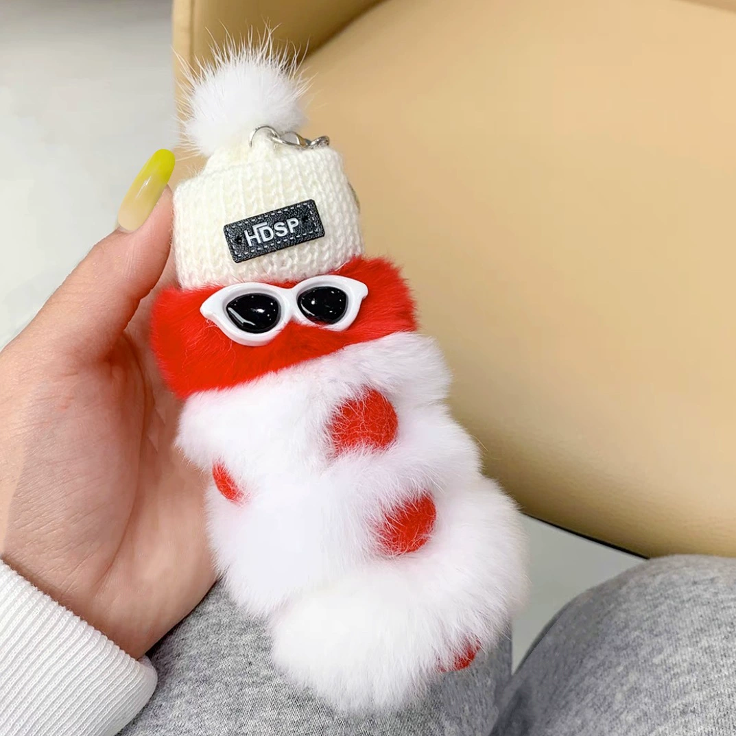 Plush pendant, keychain, bag, accessory, caterpillar