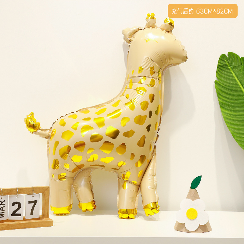 Decoración de cumpleaños para bebés con temática de regreso a clases, globos de animales de dibujos animados, diseño de fiesta infantil, sesión de fotos, jirafa, elefante