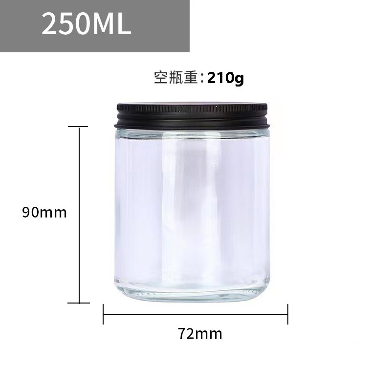 スポット100ml茶色アロマガラスキャンドルカップ空瓶グリーンキャンドル缶250ml空瓶蒙砂キャンドル台|undefined
