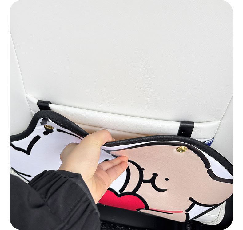 Line puppy cartoon car anti-kick pad universal rear seat seat back anti-dirty protective pad car rear seat protective pad