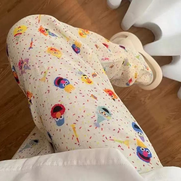 Sleeping pants, cloud cotton pajama pants for women, new spring/summer style, casual walking pants, mosquito-proof, thin and can be worn outside Sleeping pants, cloud cotton pajama pants for women, new spring/summer style, casual walking pants, mosquito-proof, thin and can be worn outside