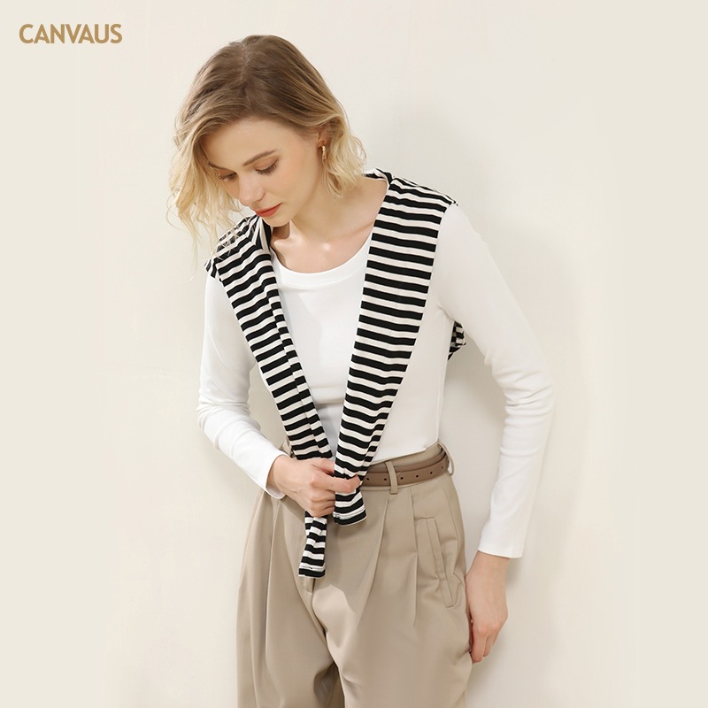 Autumn and Winter Women's New Korean Style Bottoming Shirt Women's Round Neck Slim Fit Pure Color Stretch Cotton Outer Wear Inner Top