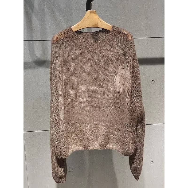 Mm Mall Same Style 2025 Autumn New Fashion Versatile Loose Long-Sleeve Knit Top 5g8132176