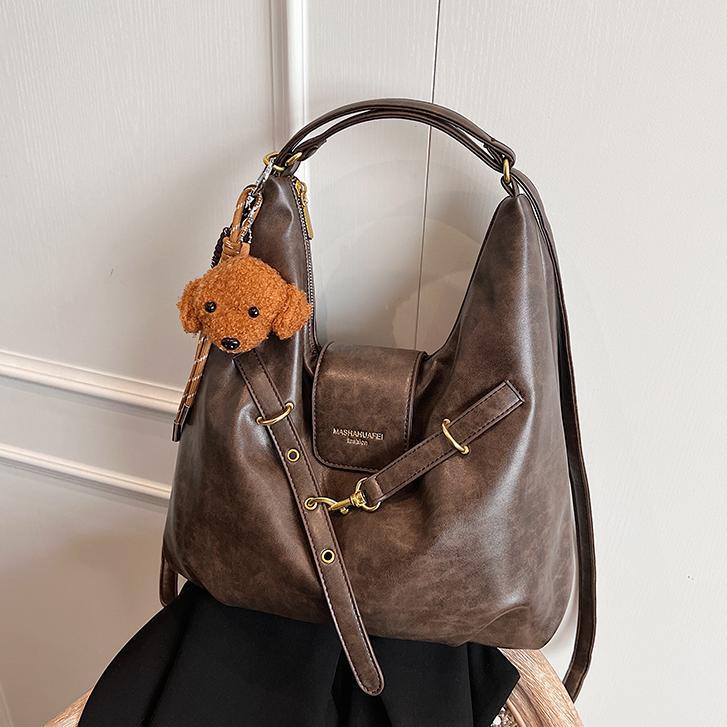 Yadan estilo retro mochila para mujeres 2024 nuevo estilo versátil pequeña función mochila de viaje al trabajo tote