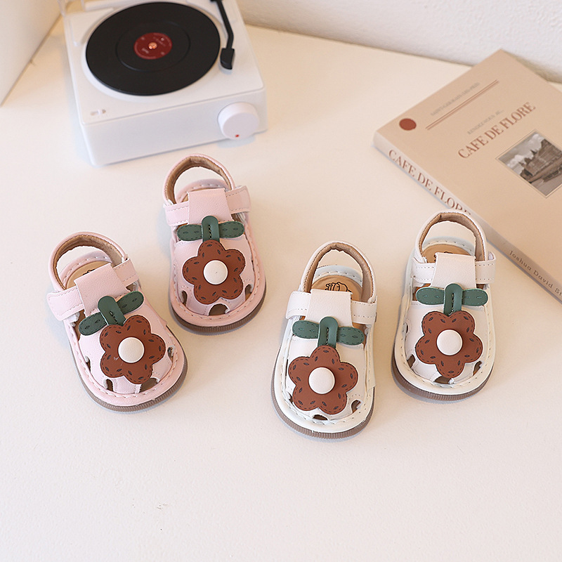Baby Girl Sandals Baotou Summer Baby Soft Sole Toddler Shoes 0-2 Years Old Cute Princess Shoes Dropshipping