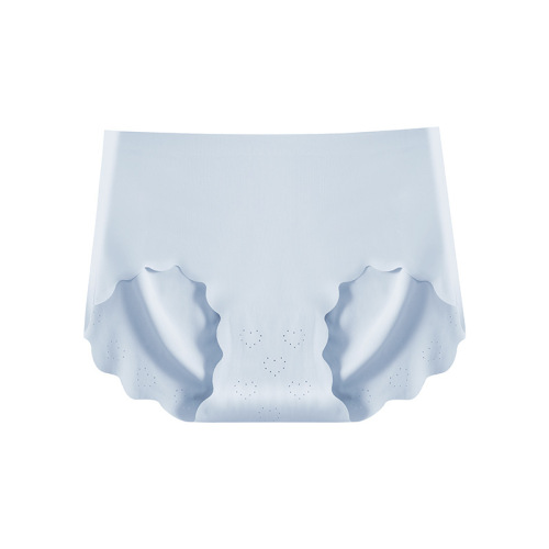 New ice silk underwear for women, mid-waist, seamless, breathable, pure cotton crotch, casually cut girls' triangle underwear for women