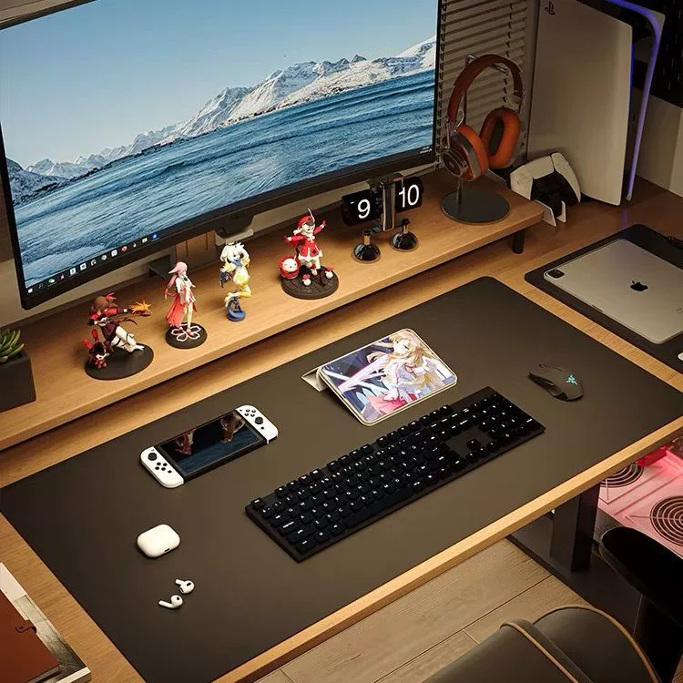 Большой швейный коврик для мыши Коврик для клавиатуры ноутбука многоразмерный цветной кожаный коврик для офисного стола