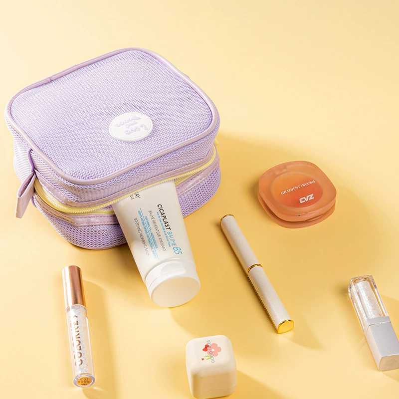 Квадратная маленькая дорожная сумка, косметичка, вместительный органайзер, стиль высокого качества