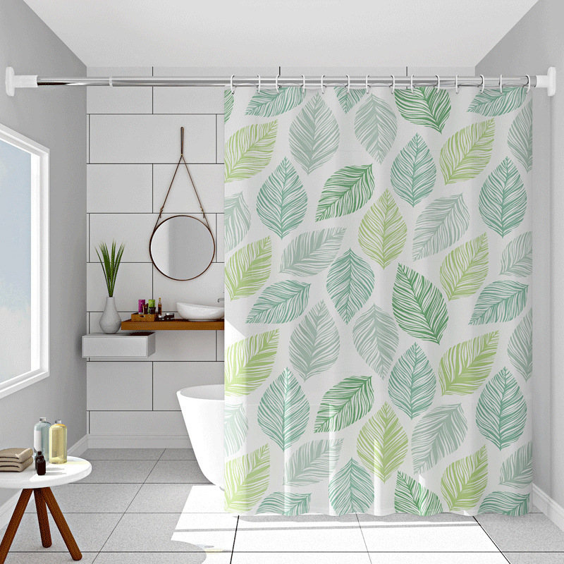 Spot Wholesale Bathroom Waterproof Shower Curtain Peva Banana Leaf Kitchen Partition Curtain Bedroom Curtain Blocking Curtain Spot Wholesale Bathroom Waterproof Shower Curtain Peva Banana Leaf Kitchen Partition Curtain Bedroom Curtain Blocking Curtain