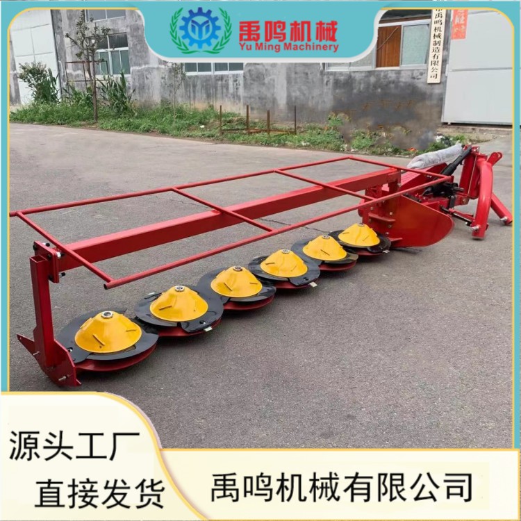 圆盘鼓式割草机  四轮拖拉机带圆盘式牧草收割机 牧场草原割草