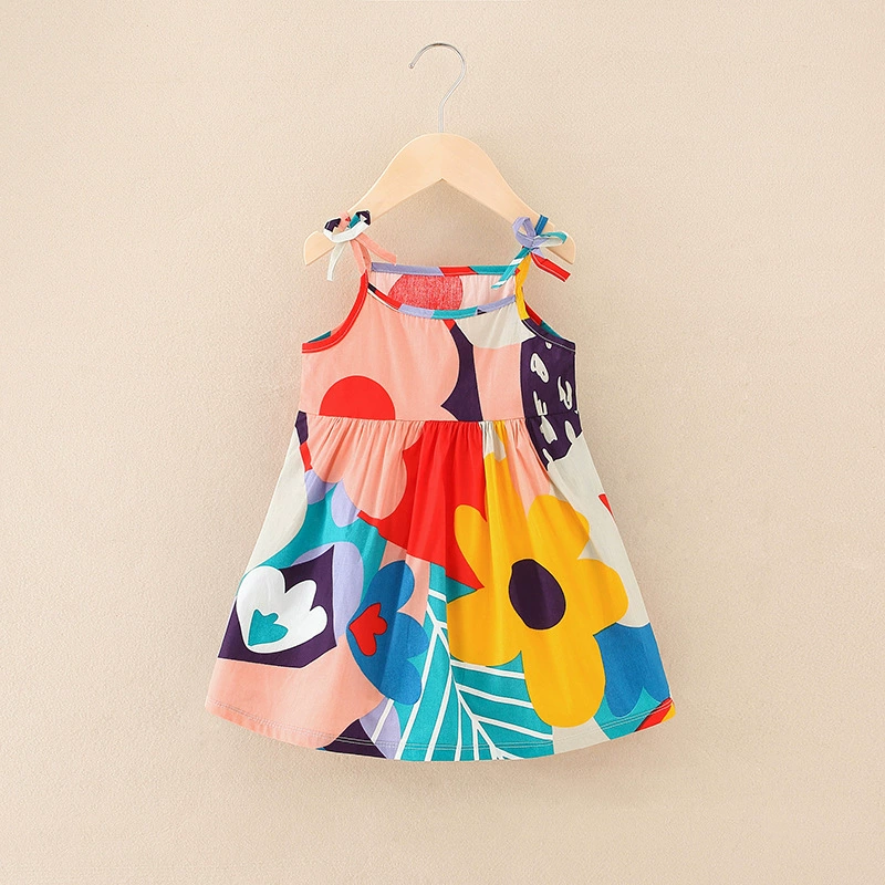 Летний детский бренд slip dress для принцессы, детская одежда, цветочная вышивка
