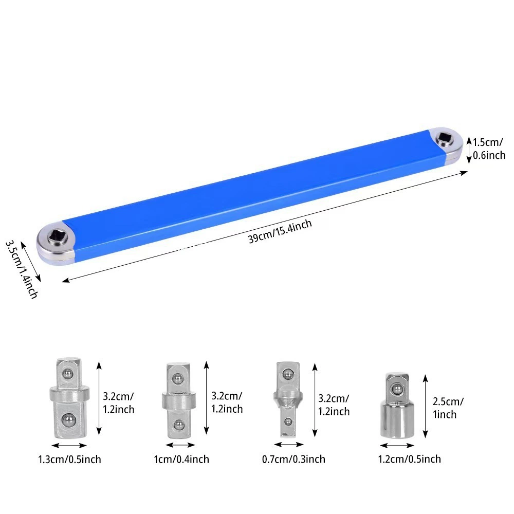 Многофункциональный удлинительный ключ двойного назначения, удлинительный ключ с трещоткой, смещенный удлинительный ключ