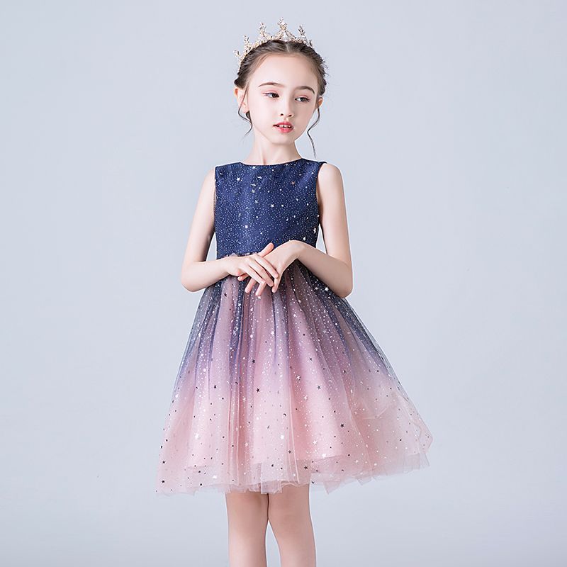 Children's Skirt Summer Thin Style Super Fairy Little Girl Princess Dress Girl Starry Sky Tutu Dress Small Dress