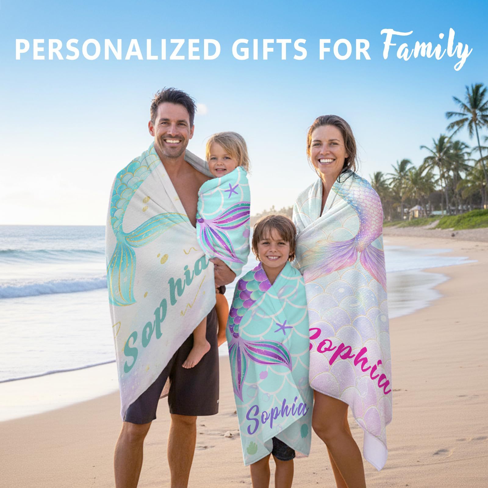 Super Absorbent Personalised Bath Towel Microfibre Beach Towel_voghion.com