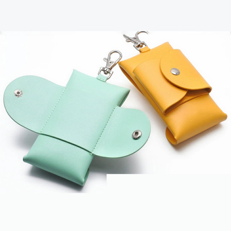 Pu Leather Key Case for Car Keys, Anti-Loss, Can Be Hung on a Bag, Key Pouch Storage Bag, Direct Sales from the Manufacturer, Car Key Case