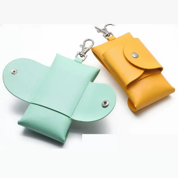 Pu Leather Key Case for Car Keys, Anti-Loss, Can Be Hung on a Bag, Key Pouch Storage Bag, Direct Sales from the Manufacturer, Car Key Case