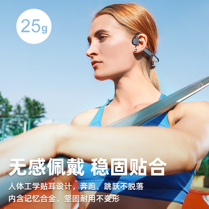 クロスボーダー k08 骨ガス伝導 Bluetooth ヘッドセット長いバッテリー寿命 HD 音質ワイヤレス スポーツ ヘッドセット|undefined