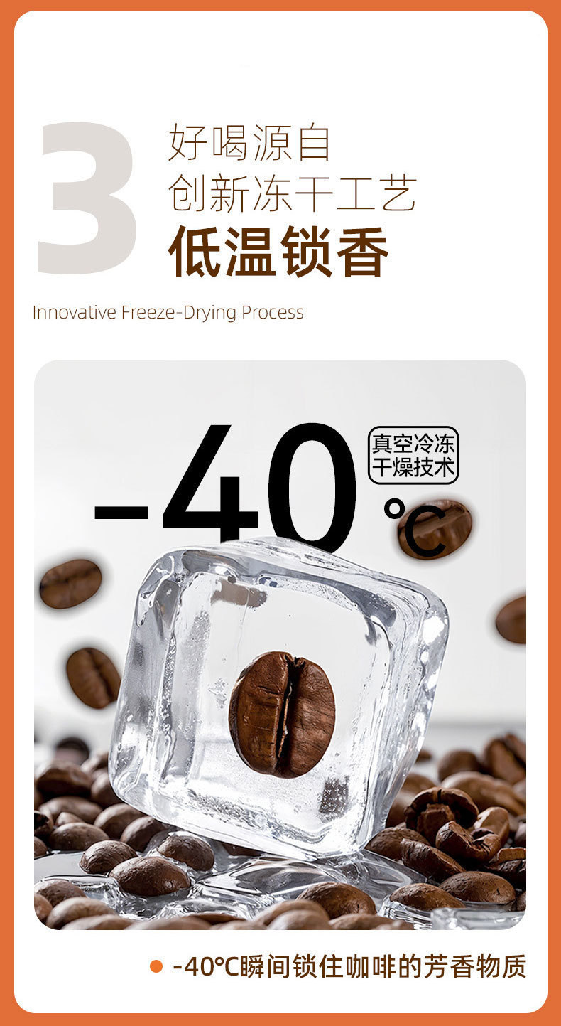 Freeze Dried Black Coffee Instant Deep Roast Cold Brew Drink 100g Bottle specifications