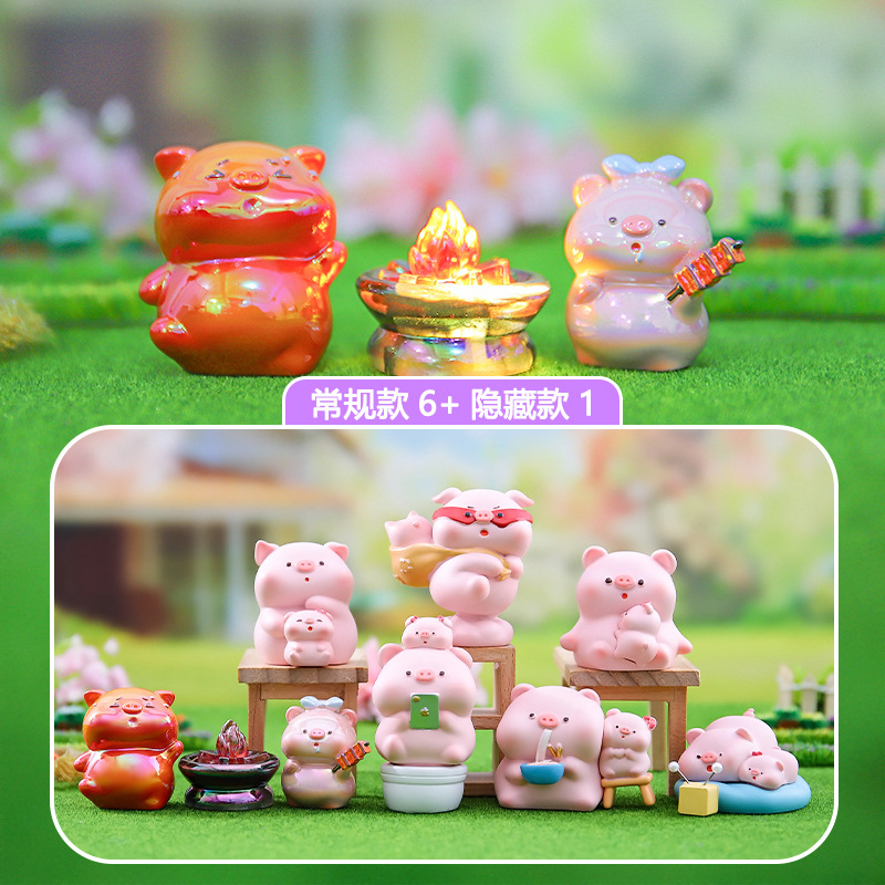 クリエイティブな樹脂工芸品、秘密の花言葉、小さなウサギのブラインドボックス、漫画風で可愛い、女の子の寝室の装飾ギフト、卸売