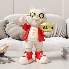 招き猫置物オープン店舗レジプレゼントリビングルームテレビキャビネット酒棚玄関オフィスインテリア