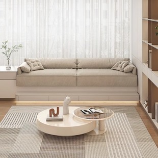 High-end bay window sofa elephant ear transformation bay window sofa modern light luxury simple design bay window sofa cushion