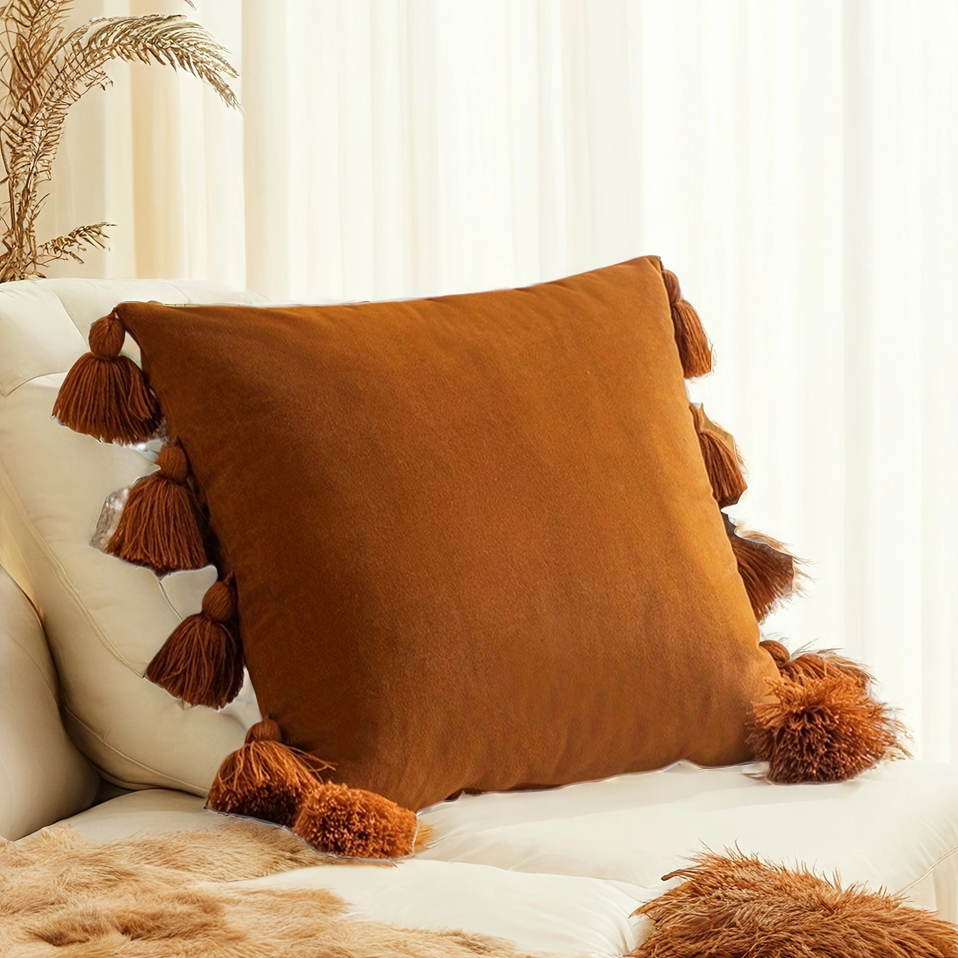Inswind sleeve sofá abrazar cubierta de almohada decoración de la sala de estar cabecera cubierta de almohada de color sólido cubierta de cintura cubierta de almohada al por mayor