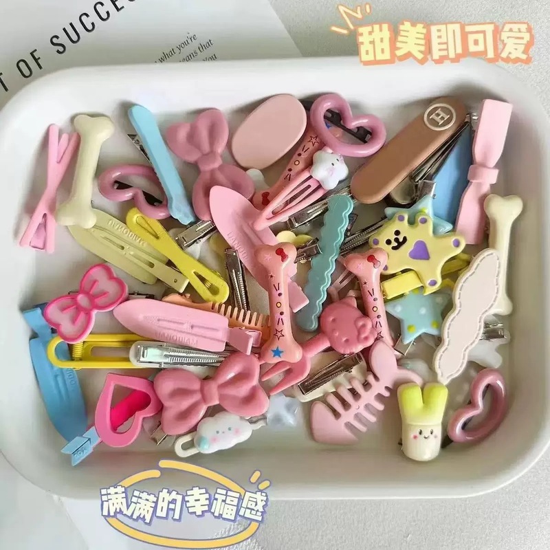 見栄えの良い漫画の甘い女の子のヘアアクセサリーセット女の子プリンセスヘアピン頭飾りギフトかわいいヘアピンストールバッチ|undefined