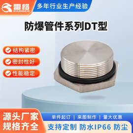 304不锈钢防爆堵头金属闷盖箱体 防爆管件系列DT型(不锈钢材质)