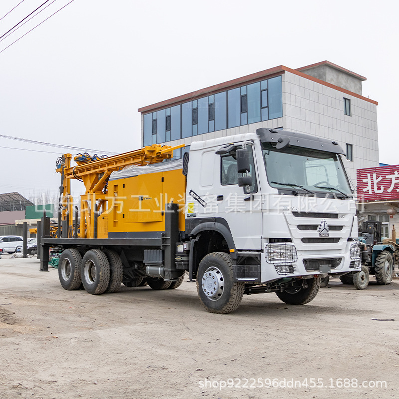 500米车载气动钻井机 东风汽车气动打井机岩芯钻机卡车水井钻机