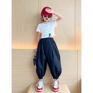 New Trendy Summer Tops for Girls 2025 Summer New Stylish Fashionable Children's Internet Celebrity