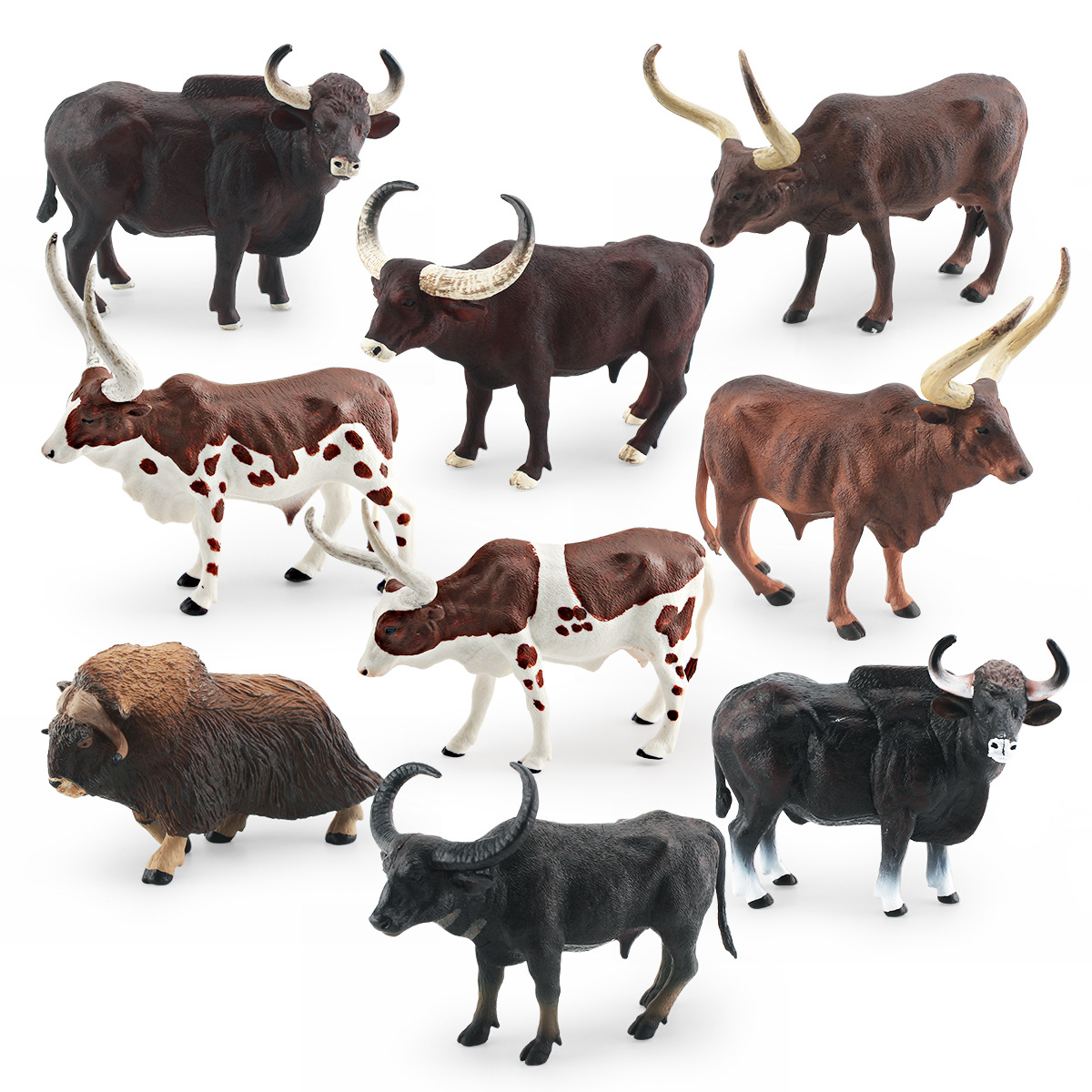 Transfronteriza simulación animal salvaje almizcle buey ancolavatuxi Toro Río buey GOER ganado modelo decoración adornos