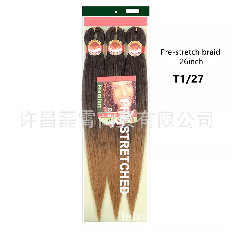 3X pre-estirado trenza ignífugo pelucita negra trenza sucia 52 "agua caliente disponible