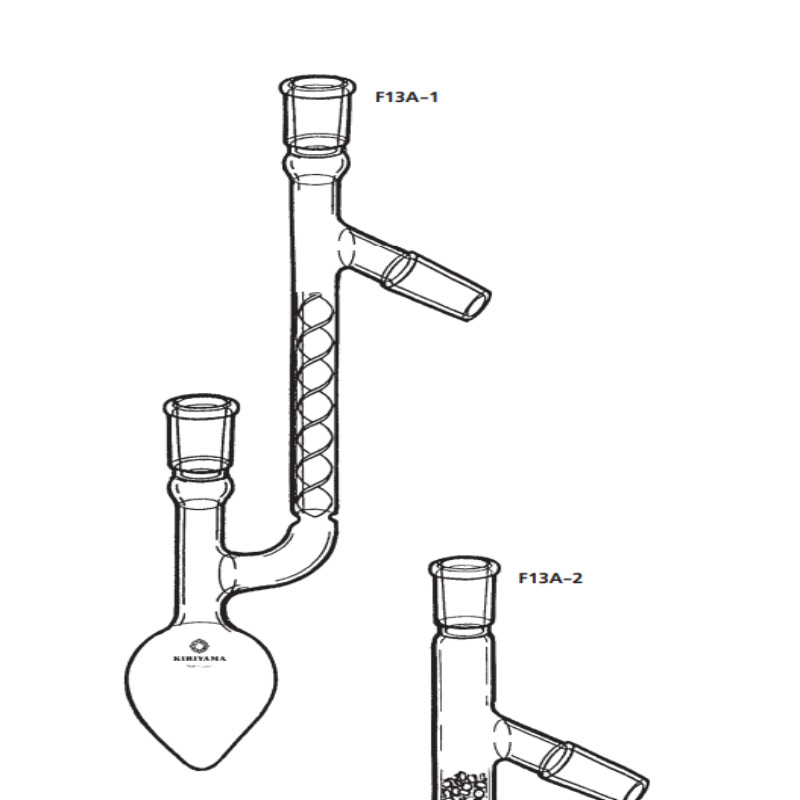 日本进口！！KIRIYAMA桐山 克氏蒸馏烧瓶 F13A-1-3~F13A-1-7