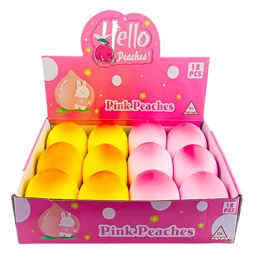 Simulación para niños melocotón pellizco Super lindo rebote lento truco descompresión ventilación juguetes resistentes a la caída al por mayor