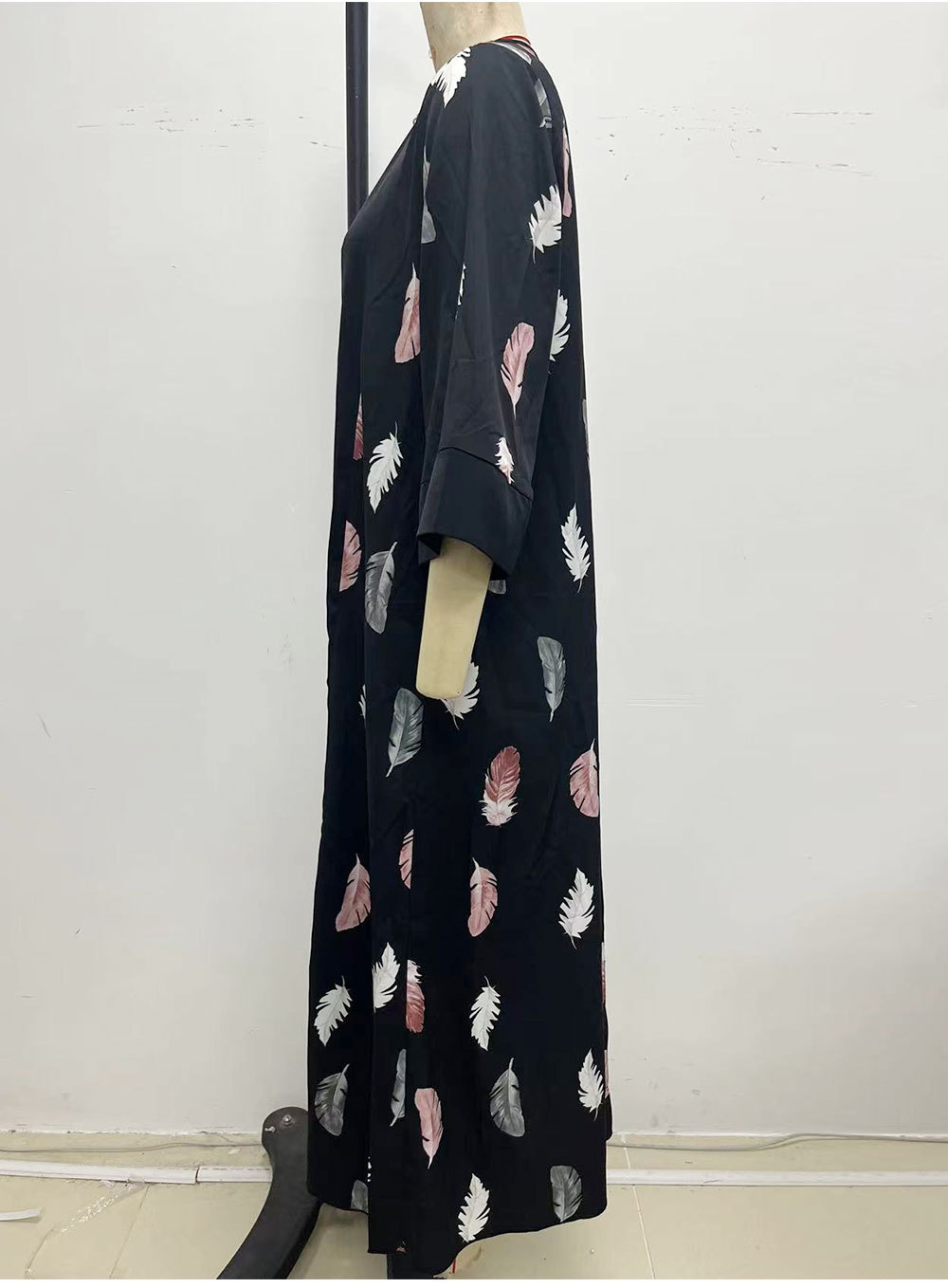 Middle East Loose Printed Dress Chiffon Women Comfortable Dress Casual Dress for Women