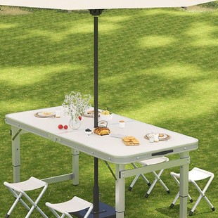 Folding Table Outdoor Night Market Stall Promotion Industry Foldable Table Dining Table and Chairs Portable Simple Promotional Table