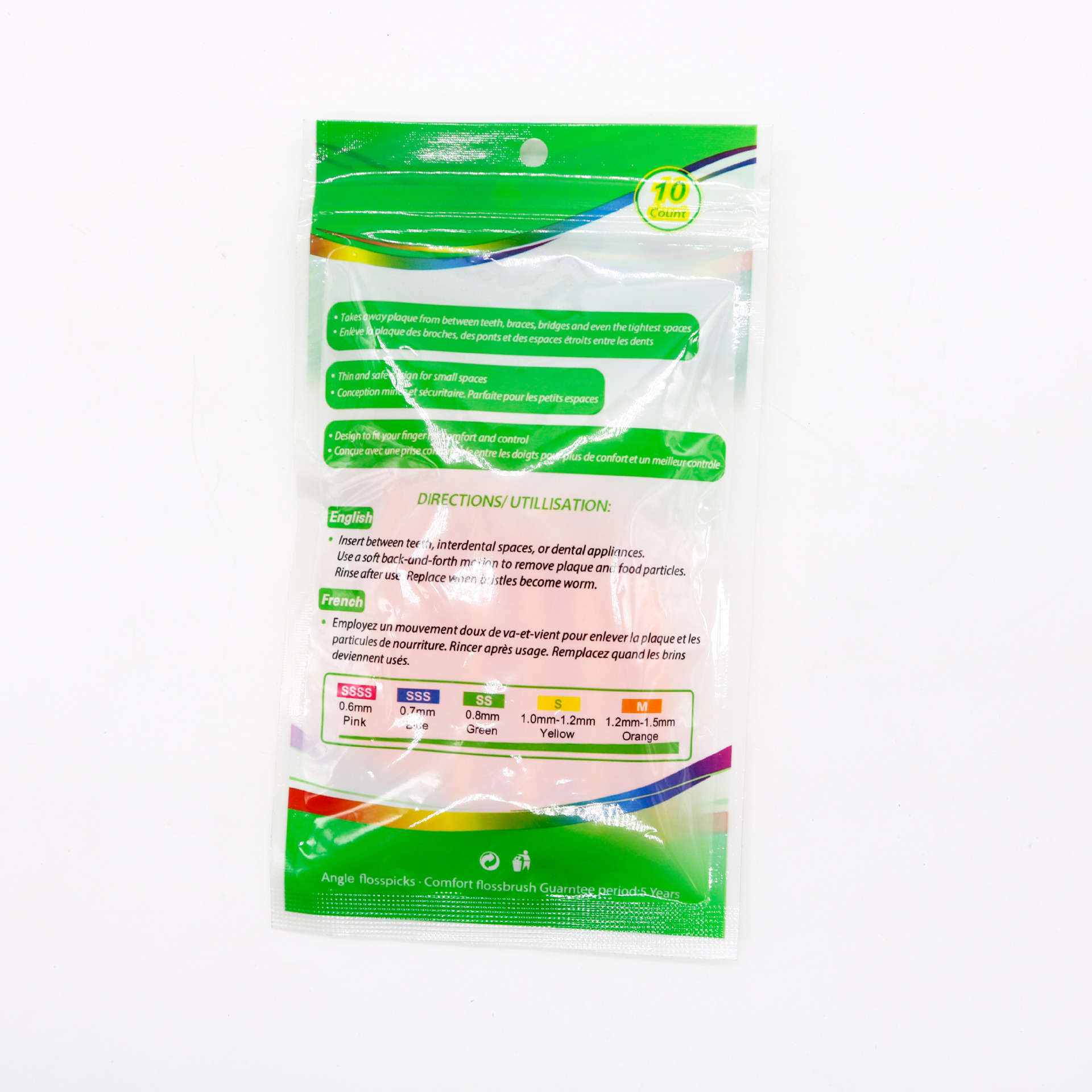 Cepillo dental en forma de l ortodoncia limpieza ultrafina del espacio dental cepillo dental cepillo dental suave entre los dientes adultos cepillo dental punta 10 aparatos