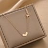 Elite fashionable necklace stainless steel, chain for key bag , European style, simple and elegant design, does not fade, wholesale