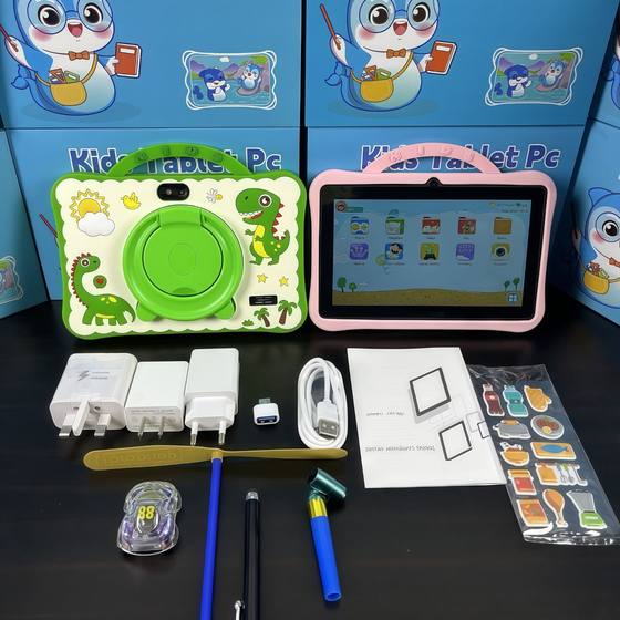 Cross-border new 7-inch tablet wholesale eight nuclear Netcom children's students computer WIFI learning machine foreign trade