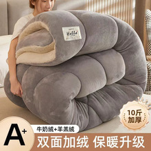 牛奶绒被子毛毯冬季加厚加绒保暖盖毯单人宿舍羊羔珊瑚绒被子冬被