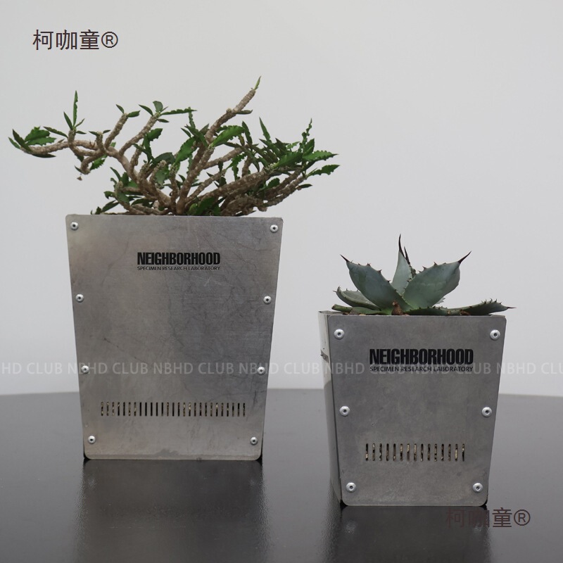 Stainless Steel Pots for Root Plants, Home Medium Breathable and Water-Permeable Flower Pots, All-Metal Landscaping Pots for Outdoor and Indoor Use, Metabo