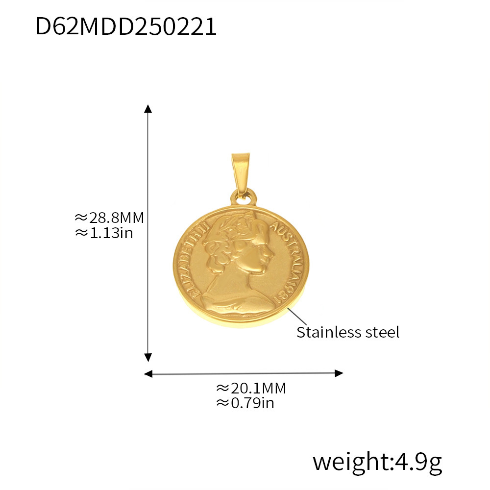 Europa y América de moda DIY accesorios colgante colección red de acero inoxidable 18K joyas collares de oro real al por mayor