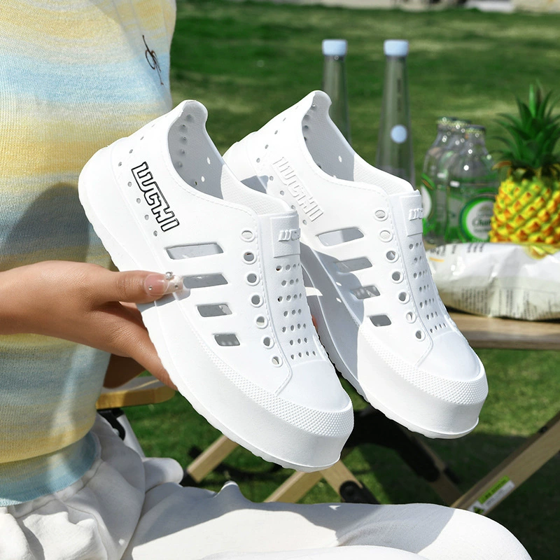 Летняя пещерная обувь новая 2024 толстая подошва нескользящая водонепроницаемая сандалия на открытом воздухе