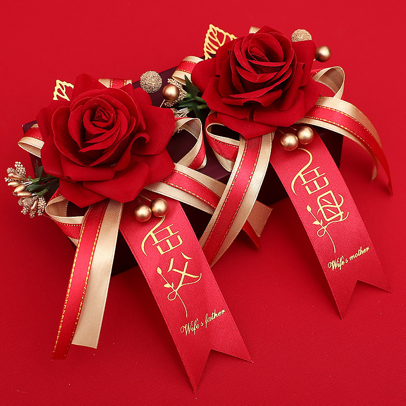 Boda ramillete familia boda dama de honor suministros novio novia creativo conjunto completo no flor dama simulación placket