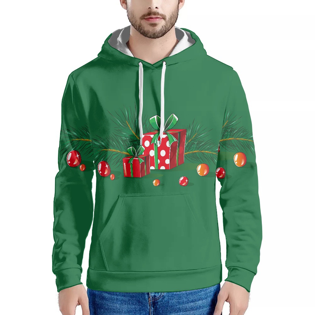 Men's Clothing hot selling men's sweatshirt Christmas creative printed gift bell deer_voghion.com