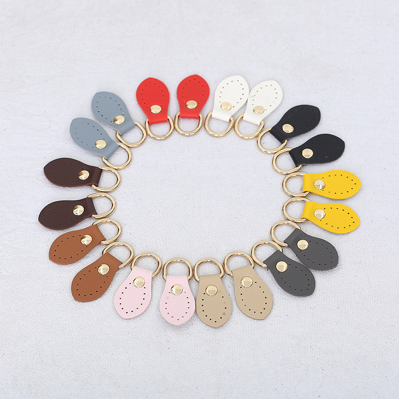 New Wholesale DIY Luggage Accessories, Bag Strap Accessories, Buckle Hanging, Multi-Color Leather Hand-Stitched Hanging Buckle
